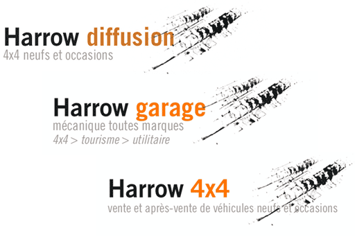 logo voiture harrow diffusion 4X4